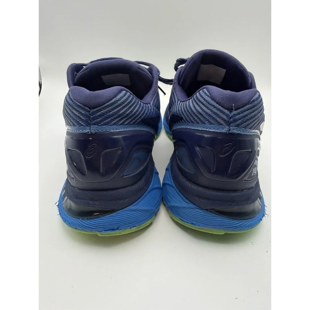 ASICS Gel Nimbus 19 Men's Size 8 Blue Green Running Shoes Athletic Sneakers